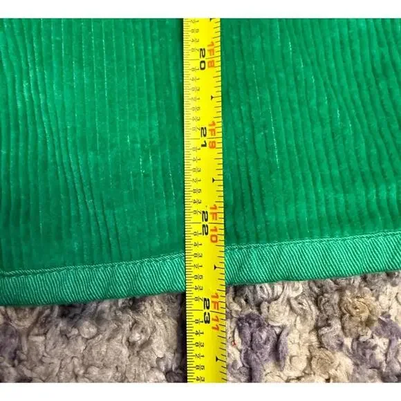 CHI Green Corduroy Vest Multicolor Trim – Size M - Picture 5 of 5